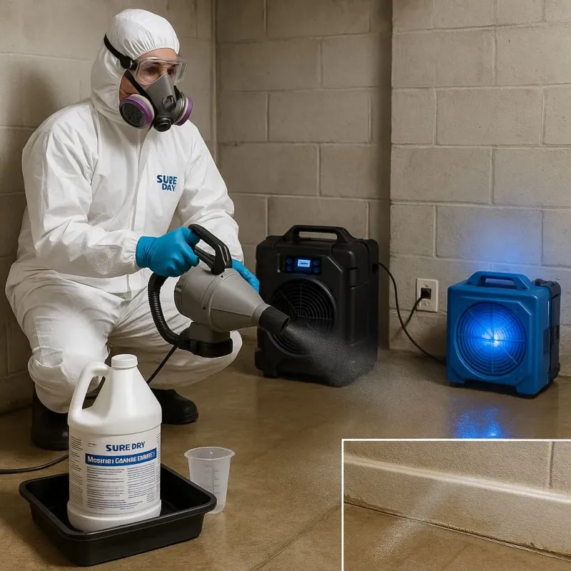 Sanitization and Odor Removal process in Holbrook, MA